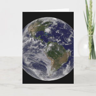 Carte Terre Pleine Avec L'Ouragan Irène Sur La Côte Est.