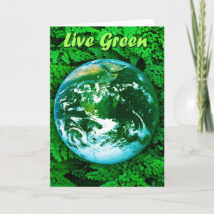 Carte Terre verte - conscience écologique
