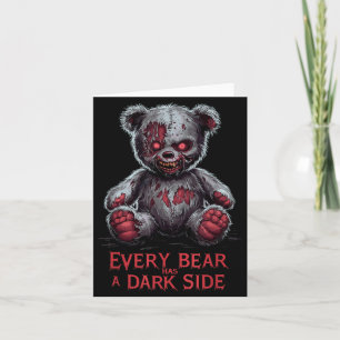 Carte Terrible Teddy Épouvantable Peluche Horreur Ours e