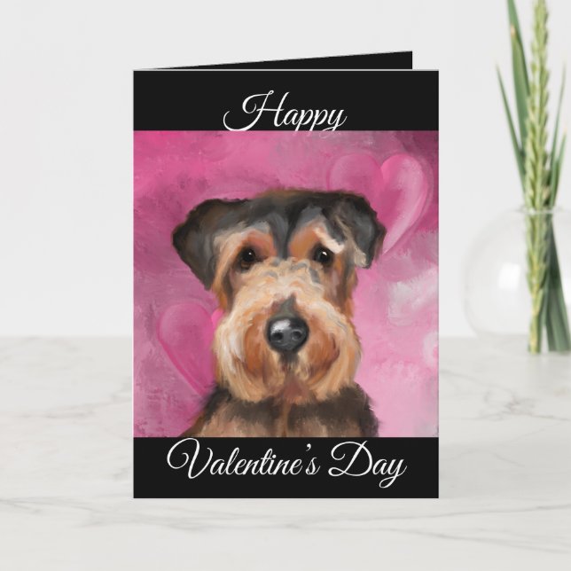 CARTE TERRIER AIREDALE       (Devant)