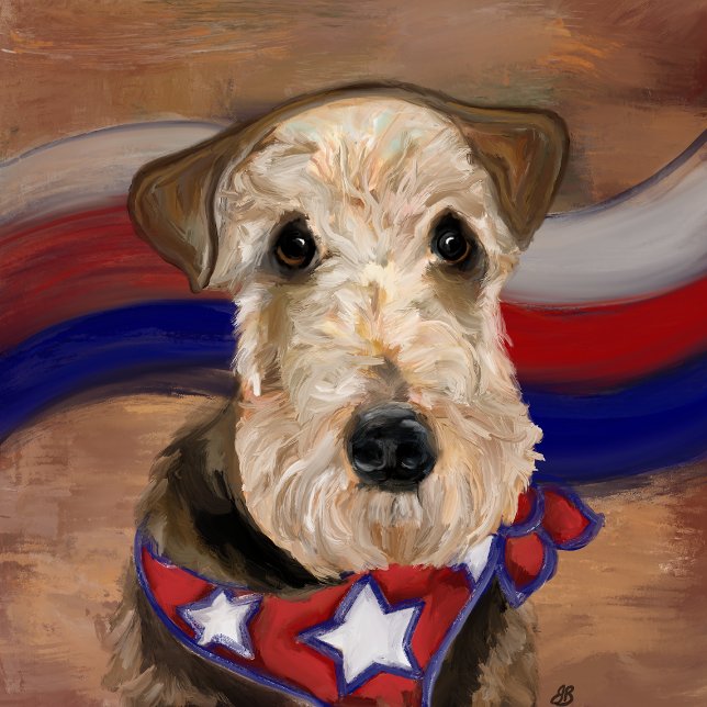 CARTE  TERRIER AIREDALE        (Créateur téléchargé)