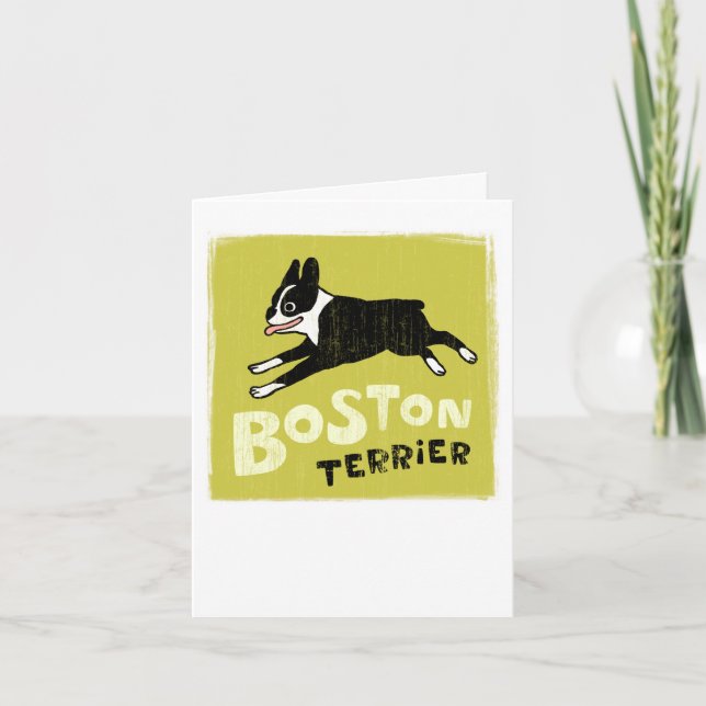 Carte Terrier de Boston (Devant)