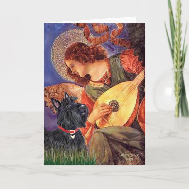 Carte Terrier Écossais 6 - Ange à la mandoline (Devant)