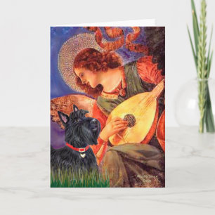 Carte Terrier Écossais 6 - Ange à la mandoline