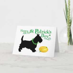 Carte Terrier écossais de la Saint-Patrick