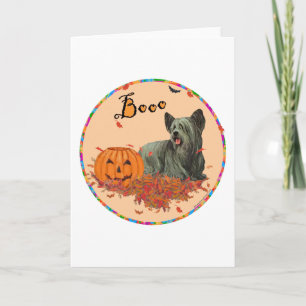 Carte Terrier Skye Halloween