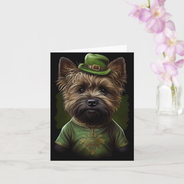 Carte Tervueren Cairn en tenue pour la Saint-Patrick (Orchidée)