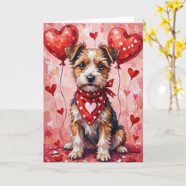 Carte Tervueren de la Saint-Valentin assis avec des coeu (Fleur jaune)