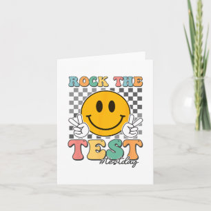Carte Test Day Super Smile À damiers Rock Le Test
