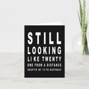 Carte Test de l'oeil de Sarcasme vieux de 75 ans 75e ann