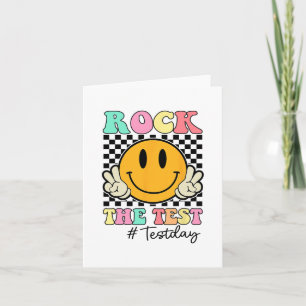 Carte Test Retro Smile Enseignant Enfants Test Jour