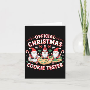 Carte Tester de Noël officiel Tester biscuit Xma