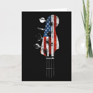 Carte Tête de guitare B Drapeau Usa Pour Bist Et Joueur 