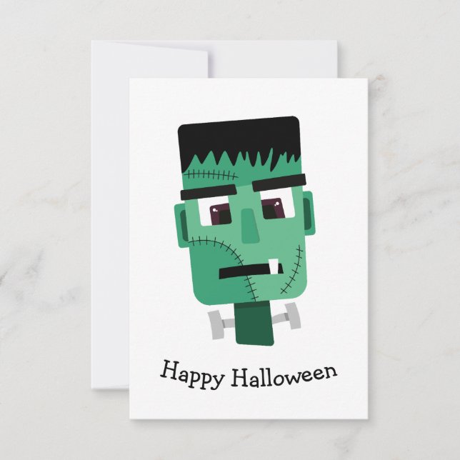 Carte Tête de monstre de Frankenstein (Devant)
