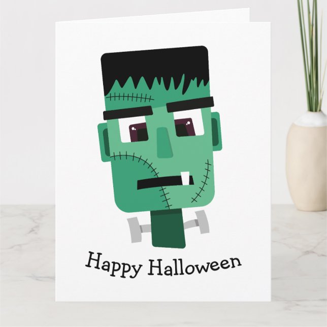 Carte Tête de monstre de Frankenstein (Devant)