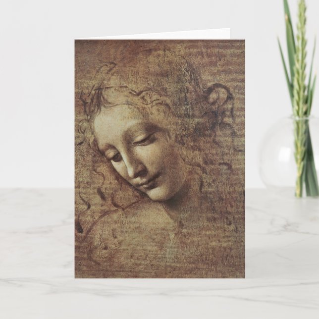 Carte Tête d'une jeune femme avec les cheveux ébouriffés (Devant)