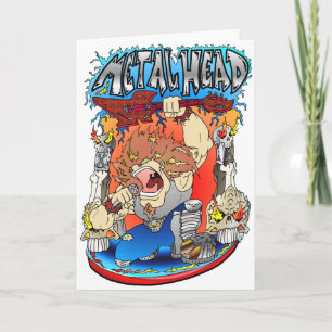 Carte Tête métallique