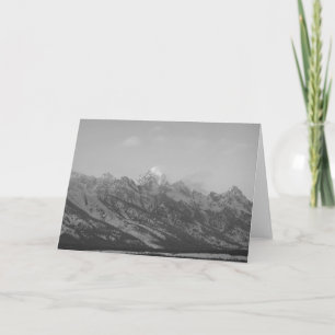 Carte Tetons grand en hiver, Jackson Hole, Wyoming