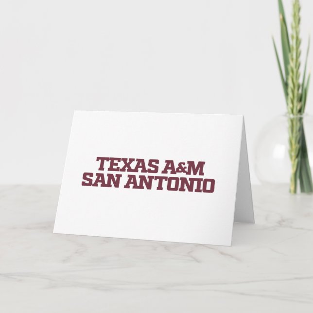 Carte Texas A&M San Antonio (Devant)