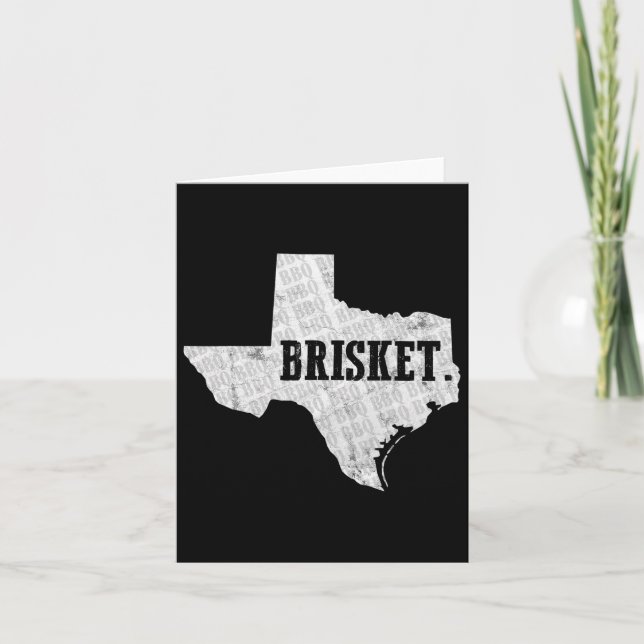 Carte Texas Brisket Bbq Et Pitmaster Tee (Devant)