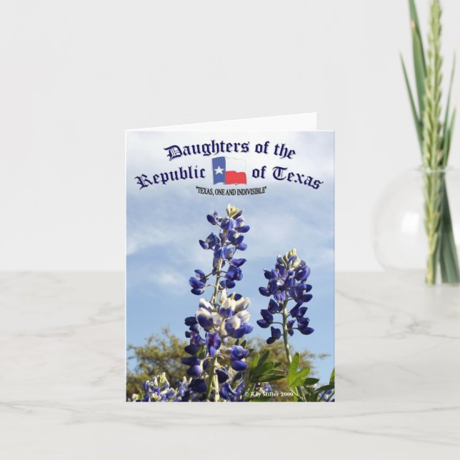 Carte texas towering bluebonnets -k, DRT BUMPER -1A, ... (Devant)