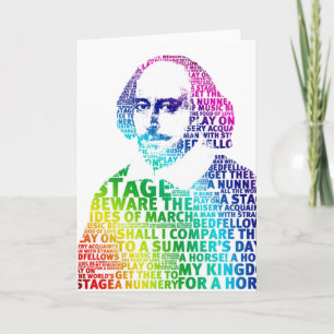 Carte Texte arc-en-ciel Shakespeare