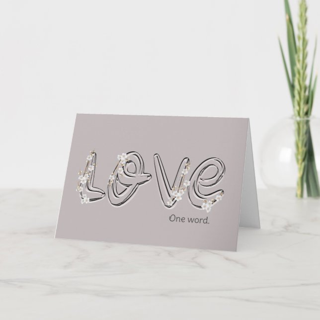 Carte Texte d'amour de fleur d'amandier d'anniversaire (Devant)
