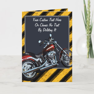 Carte Texte Personnalisé / Motorcycle Club Moteur Lover