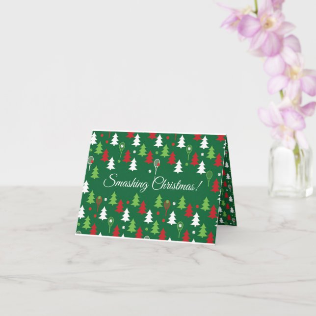 Carte Texte personnalisé 💚 vert 💔 🤍, rouge, blanc ten (Orchidée)