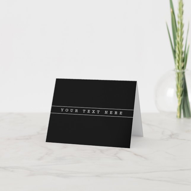 Carte Texte Simple Et Bandes Minces (Devant)