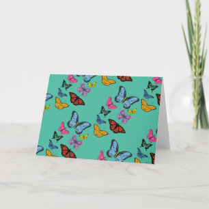 Carte Texture à motif papillon