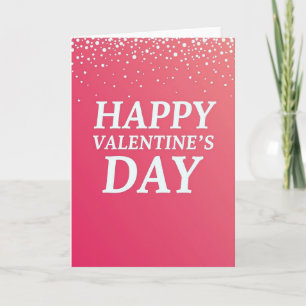 Carte texture pailletée fuchsia Saint-Valentin