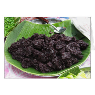 Carte Thai Lao Black Sticky Rice [Barrage de Khao 