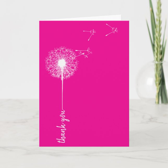 Carte Thank You Friendship Dandelion (Devant)