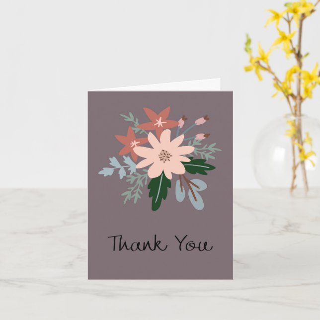 Carte Thank you greeting card (Fleur jaune)