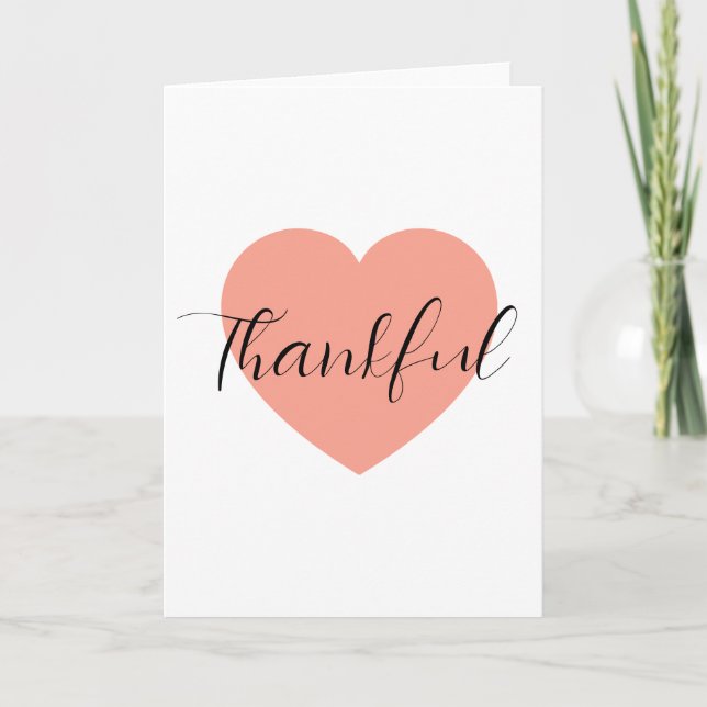 Carte Thankful  (Devant)