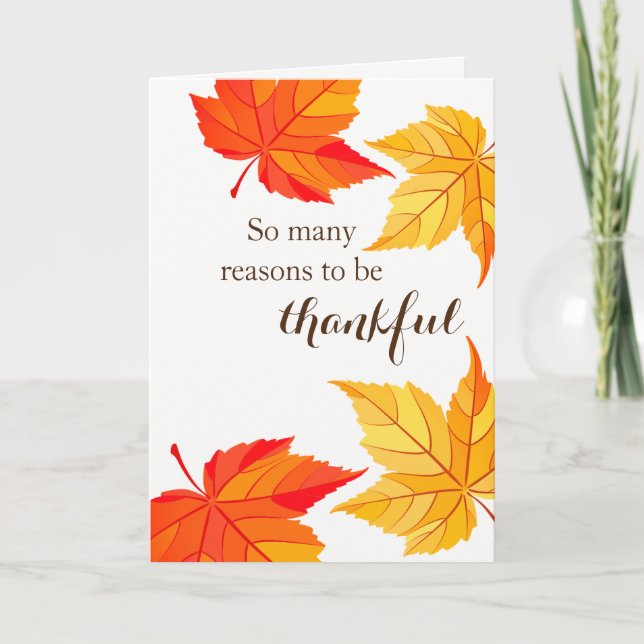 Carte Thanksgiving (Devant)