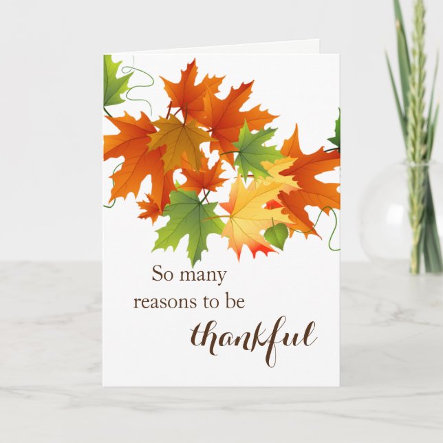 Carte Thanksgiving (Devant)