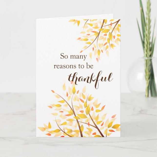Carte Thanksgiving (Devant)