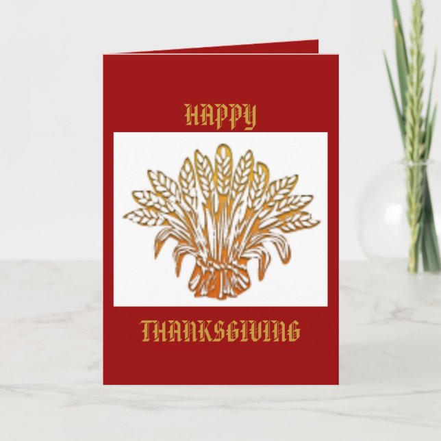 Carte Thanksgiving (Devant)