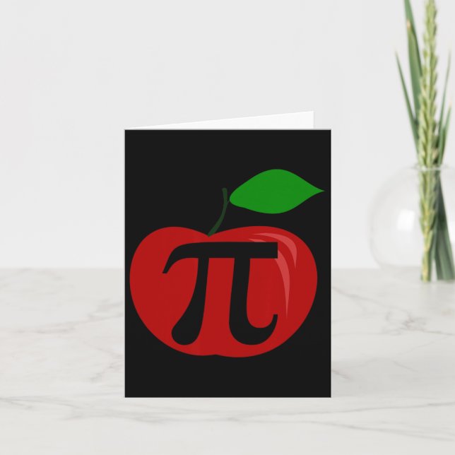 Carte Thanksgiving Apple Pie Lover Funny Pi Day Math Tea (Devant)