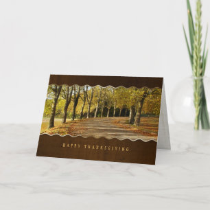 Carte Thanksgiving Arbres Automne
