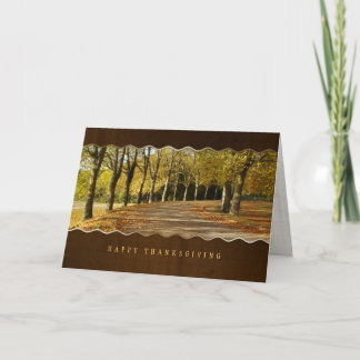 Carte Thanksgiving Arbres Automne