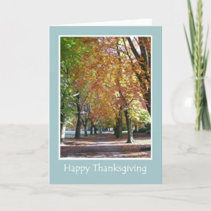 Carte Thanksgiving - Autumn Foliing