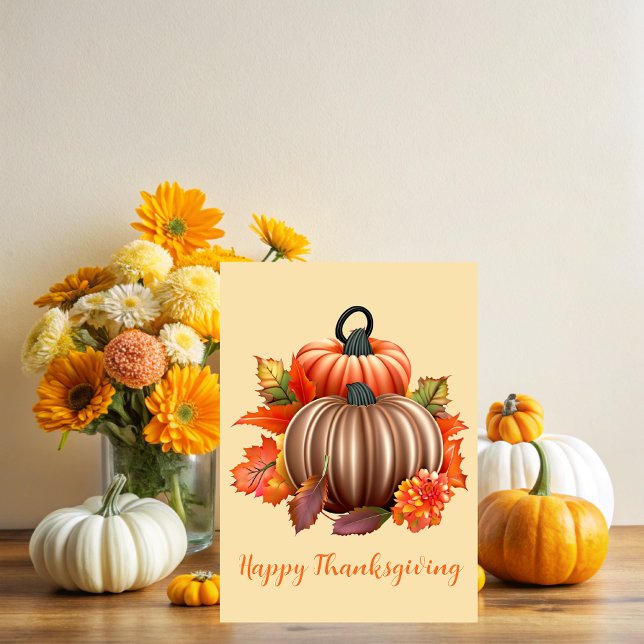 Carte Thanksgiving Autumnal Plenty (Créateur téléchargé)