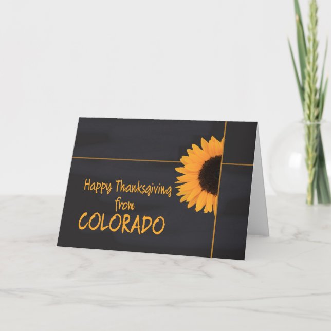 Carte Thanksgiving Colorado (Devant)