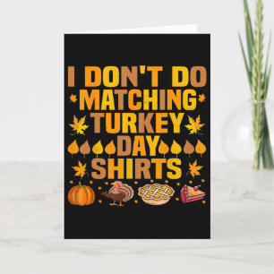 Carte Thanksgiving Couple Drôle Je ne fais pas correspon