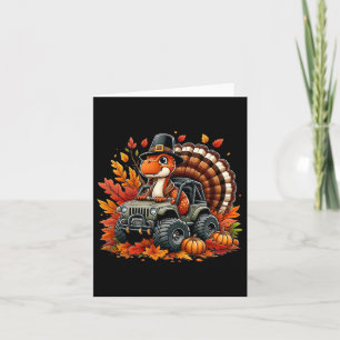 Carte Thanksgiving Design Boys Enfants Dinosaur T Rex Fa