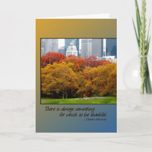 Carte Thanksgiving Fall Colours Central Park NY Bi