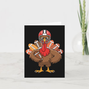 Carte Thanksgiving Football Cool Turquie Pour Hommes